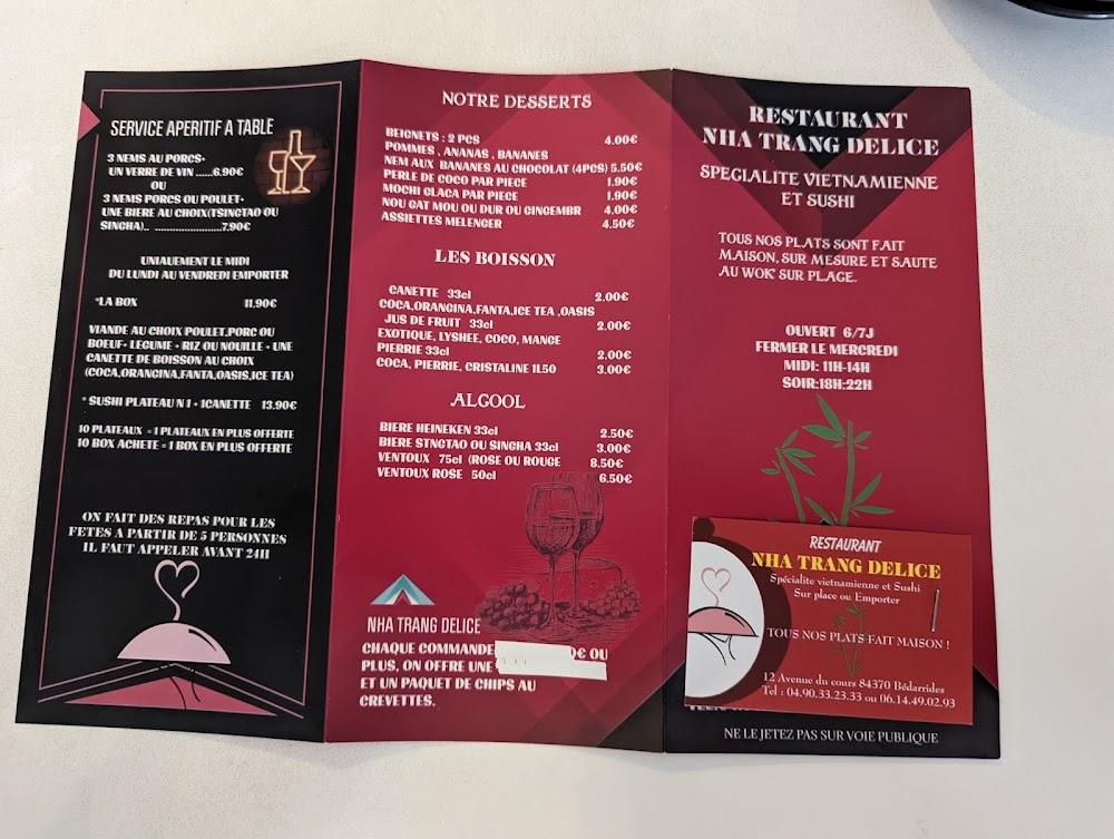 Délices d'Asie / Beda Pizza - Menu Image 2